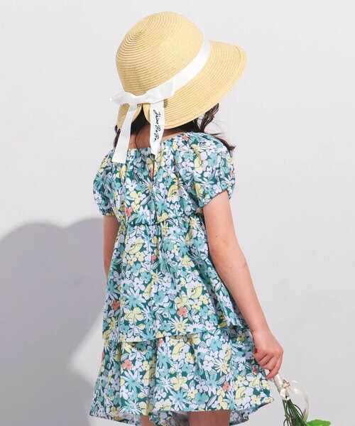 BeBe（ベベ）の「【アジャスター付】ペーパーブレードロゴリボンハット(48~56cm)（ハット・キッズ・ホワイト/ベージュ・M/S）」の18枚目の写真