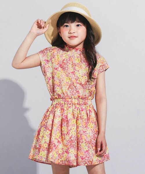 BeBe（ベベ）の「【アジャスター付】ペーパーブレードロゴリボンハット(48~56cm)（ハット・キッズ・ホワイト/ベージュ・M/S）」の3枚目の写真