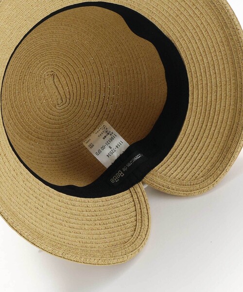 BeBe（ベベ）の「【アジャスター付】ペーパーブレードロゴリボンハット(48~56cm)（ハット・キッズ・ホワイト/ベージュ・M/S）」の11枚目の写真