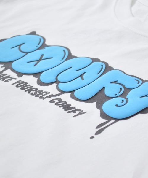 MODISH GAZE(モディシュガゼ)の「【MODISH GAZE】COMFYグラフィックプリントTシャツ(Tシャツ/カットソー・レディース・ブラック/ホワイト・X-LARGE/LARGE/MEDIUM)」の9枚目の写真