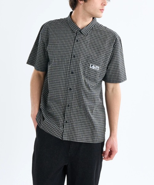 RVCA(ルーカ)の「RVCA メンズ 【KENTO】 LINE OF SIGHT SH 半袖シャツ 【2025年春夏モデル】/ルーカチェック柄半袖シャツ(シャツ/ブラウス・メンズ・ブラック/レッド/ベージュ系その他・MEDIUM/SMALL/X-LARGE/LARGE)」の4枚目の写真