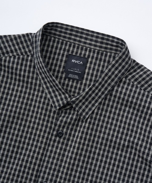 RVCA(ルーカ)の「RVCA メンズ 【KENTO】 LINE OF SIGHT SH 半袖シャツ 【2025年春夏モデル】/ルーカチェック柄半袖シャツ(シャツ/ブラウス・メンズ・ブラック/レッド/ベージュ系その他・MEDIUM/SMALL/X-LARGE/LARGE)」の9枚目の写真