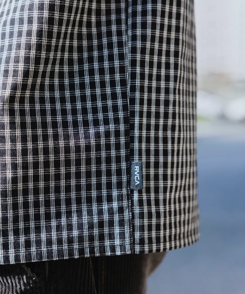 RVCA(ルーカ)の「RVCA メンズ 【KENTO】 LINE OF SIGHT SH 半袖シャツ 【2025年春夏モデル】/ルーカチェック柄半袖シャツ(シャツ/ブラウス・メンズ・ブラック/レッド/ベージュ系その他・MEDIUM/SMALL/X-LARGE/LARGE)」の13枚目の写真
