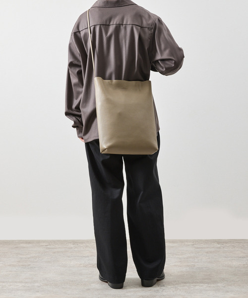 SLOW スロウ /shrink-utility tote bag-M シュリンクレザー2WAYトート