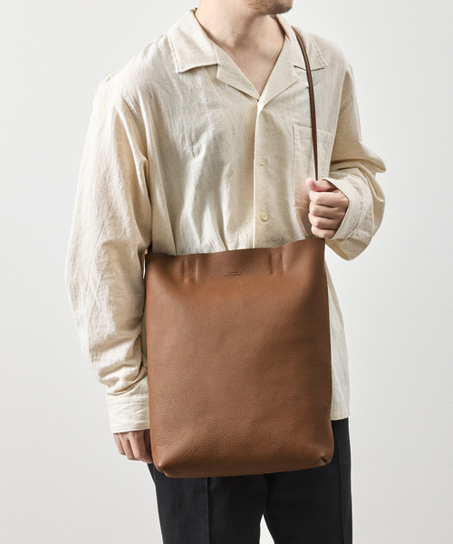 SLOW(スロウ)の「SLOW スロウ /shrink-utility tote bag-M シュリンクレザー2WAYトートバッグ ショルダーバッグ / 858S57R(トートバッグ・メンズ・ブラック/チョコ/グレー・FREE)」の21枚目の写真
