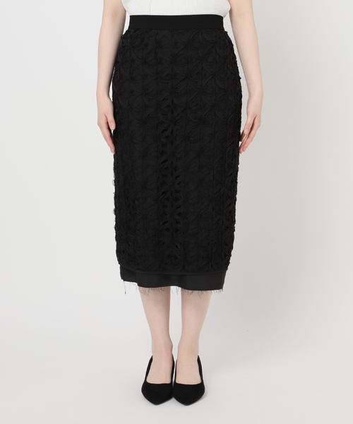 HARDY NOIR アルディーノアール ドライツイルカーゴキュロット 追加》2タックロングスカート（ロング・マキシ丈スカート