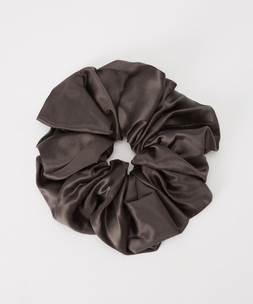 BABYLONE（バビロン）の「ウォッシャブルシルクレーヨンシュシュ（シュシュ・レディース・ライトベージュ/ダークブラウン・フリー）」の9枚目の写真