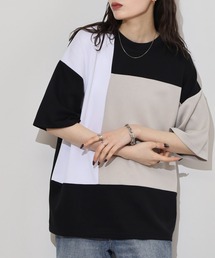 接触冷感 UVカット ストレッチ ワイドシルエット ソフトタッチ 半袖TEE