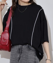 接触冷感 UVカット ストレッチ ワイドシルエット ソフトタッチ 半袖TEE