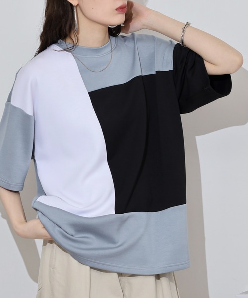 FUNALIVE(ファンアライブ)の「接触冷感 UVカット ストレッチ ワイドシルエット ソフトタッチ 半袖TEE(Tシャツ/カットソー・メンズ・ブラック系/ホワイト系/ホワイト系3/ブラック系3/グレー系3/ブルー系/ブルー系3/ブラック系1/ブルー系1/ブルー系2/ブルー系4/ブラック系2/ブラック系4/グレー系1/グレー系2/グレー系4/ホワイト系1/ホワイト系2/ホワイト系4・LL/M/L)」の15枚目の写真