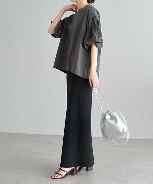 PUAL CE CIN（ピュアルセシン）の「スクエアトゥストラップサンダル（サンダル・レディース・ブラック・MEDIUM/LARGE）」の2枚目の写真