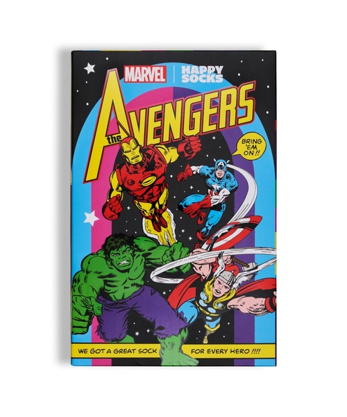 Happy Socks(ハッピーソックス)の「【66】【HAPPY SOCKS × Marvel】Avengers 6-Pack Gift Set(ソックス/靴下・メンズ・その他・SMALL/MEDIUM)」の2枚目の写真