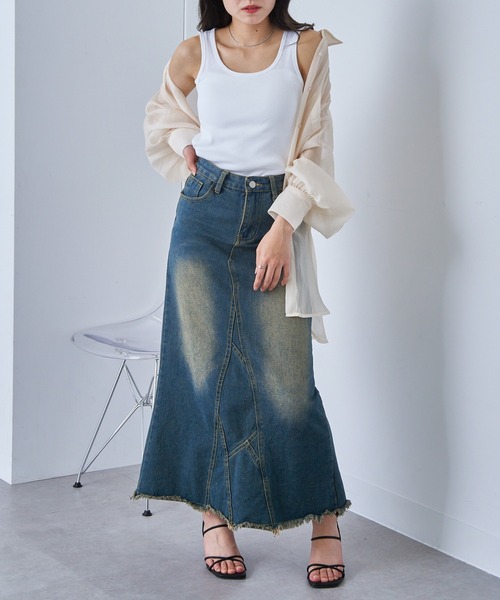 Healthknit（ヘルスニット）の「【Healthknit】丸胴リブタンクトップ HR25S-L201（タンクトップ・レディース・ミント/パープル/ネイビー/チャコールグレー/ホワイト・FREE）」の11枚目の写真