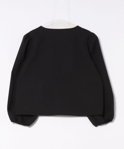 m.f.editorial（エムエフエディトリアル）の「【ハンドウォッシャブル】m.f.エディトリアル レディース ジャガード シャツジャケット（カーディガン/ボレロ・レディース・ホワイト/ブラック・FREE）」の3枚目の写真