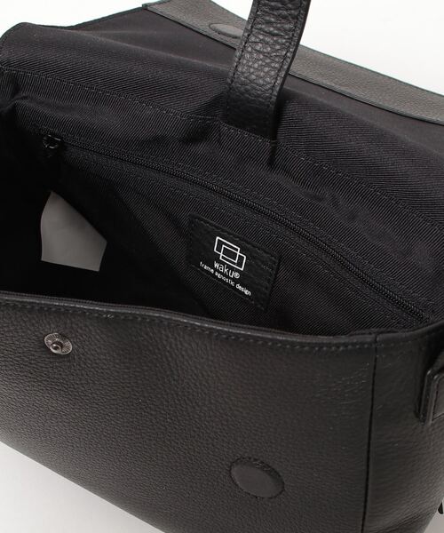 WK-0098 waku 『KURO Series』 横型フラップショルダー