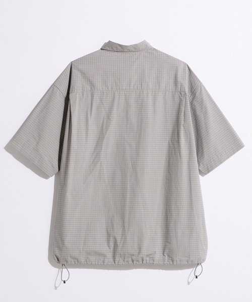 SLICK(スリック)の「【SLICK/スリック】Classic Mini Check Drawstring Shirt / クラシックミニチェックドローストリングシャツ/ オーバーサイズ(シャツ/ブラウス・メンズ・スミクロ/ブラウン/ライトグレー・1/2/3)」の16枚目の写真