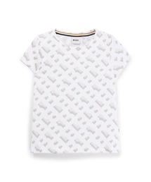 BOSS（ボス）の「キッズ Tシャツ ストレッチコットン モノグラムパターン（Tシャツ/カットソー）」