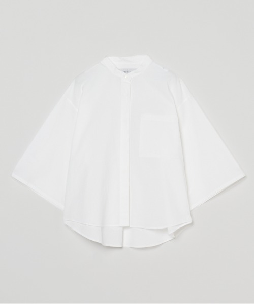 HELIOPOLE(エリオポール)の「BIG SLEEVE SHIRT(シャツ/ブラウス・レディース・ホワイト/ブルー系その他・38)」の2枚目の写真