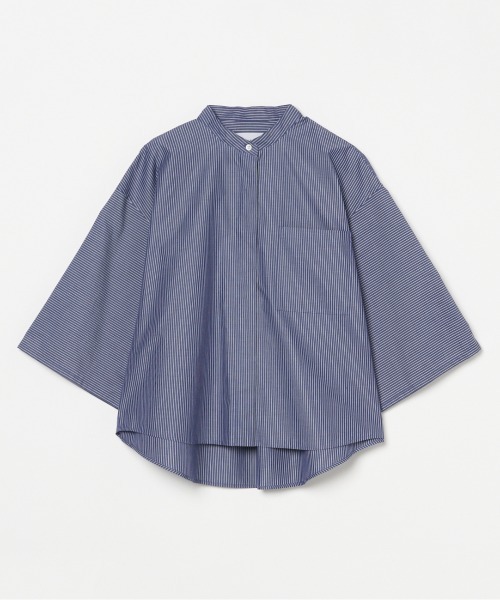 HELIOPOLE(エリオポール)の「BIG SLEEVE SHIRT(シャツ/ブラウス・レディース・ホワイト/ブルー系その他・38)」の3枚目の写真