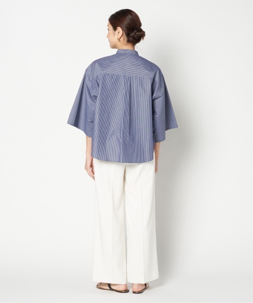 HELIOPOLE(エリオポール)の「BIG SLEEVE SHIRT(シャツ/ブラウス・レディース・ホワイト/ブルー系その他・38)」の12枚目の写真