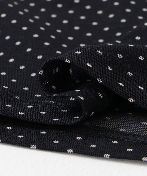 mizuiroind(ミズイロインド)の「mizuiro ind mesh dot crew-neck T-shirts(Tシャツ/カットソー・レディース・ネイビー/ブラック・FREE)」の6枚目の写真