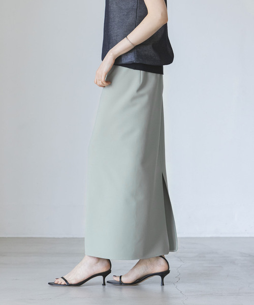 NOBLE ノーブル ジャージーライクカラータイトスカート グリーン 38 Noble（ノーブル）の「《追加》ジャージーライクカラータイトスカート9