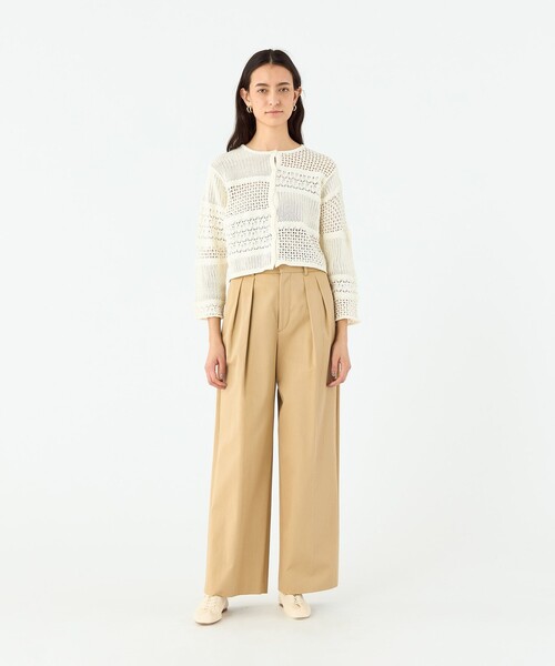 MACPHEE(マカフィー)の「【WEB限定】コットンレーシー クルーネックカーディガン(カーディガン/ボレロ・レディース・ブラック/ホワイト・S)」の19枚目の写真