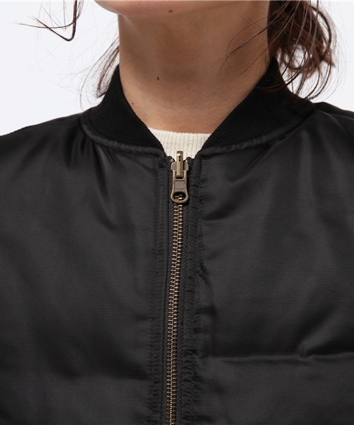 CAPRICIEUX LE'MAGE（カプリシューレマージュ）の「ダウンリバMA1（ブルゾン・レディース・ベージュ/ブラック/モスグリーン・FREE）」の7枚目の写真