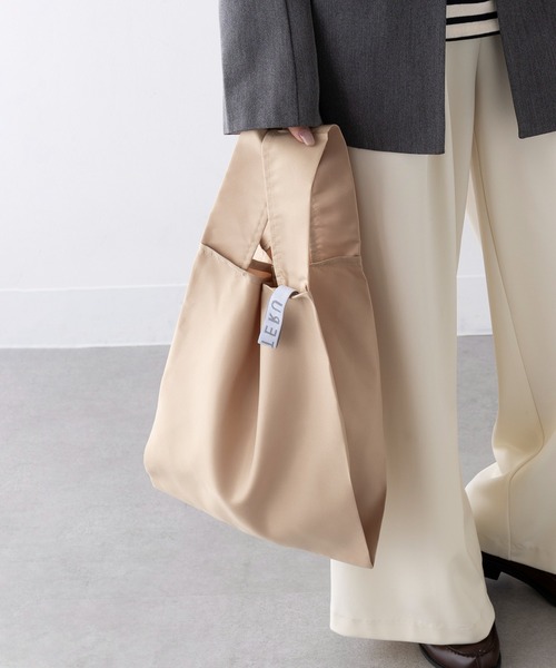 SETUP7（セットアップセブン）の「【SETUP7】クルリト デイリーバッグ TR-1201 TRW（エコバッグ/サブバッグ・レディース・チャコールグレー/ベージュ/ネイビー/グレー/オフホワイト/ピンク/イエロー/グリーン/ミント・FREE）」の5枚目の写真