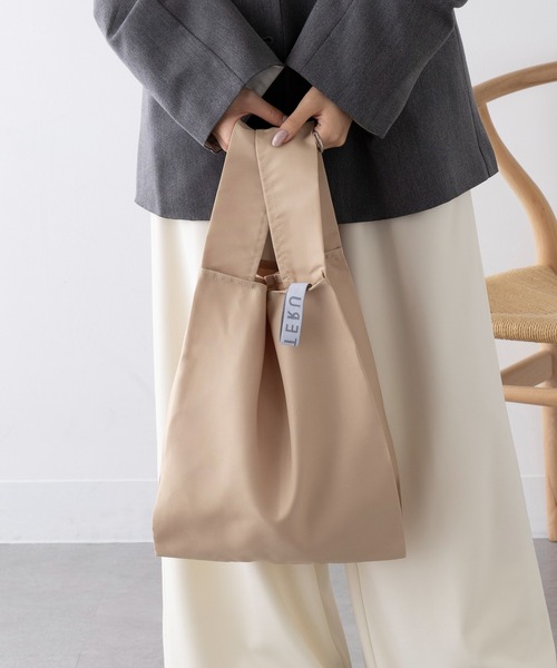 SETUP7（セットアップセブン）の「【SETUP7】クルリト デイリーバッグ TR-1201 TRW（エコバッグ/サブバッグ・レディース・チャコールグレー/ベージュ/ネイビー/グレー/オフホワイト/ピンク/イエロー/グリーン/ミント・FREE）」の17枚目の写真