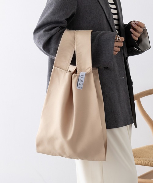 SETUP7（セットアップセブン）の「【SETUP7】クルリト デイリーバッグ TR-1201 TRW（エコバッグ/サブバッグ・レディース・チャコールグレー/ベージュ/ネイビー/グレー/オフホワイト/ピンク/イエロー/グリーン/ミント・FREE）」の18枚目の写真