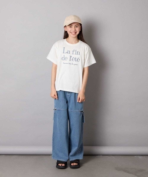 a.v.v（アーヴェヴェ）の「[130-160]サイドスリットデニム（デニムパンツ・キッズ・ブルー/チャコールグレー・130/140/150/160）」の16枚目の写真