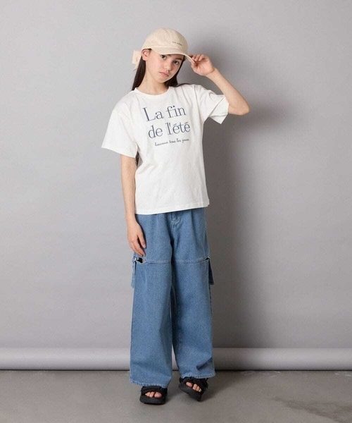 a.v.v（アーヴェヴェ）の「[130-160]サイドスリットデニム（デニムパンツ・キッズ・ブルー/チャコールグレー・130/140/150/160）」の17枚目の写真