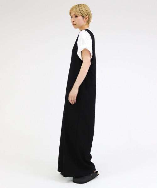 完売品　lit Uneck Cut Salopette lit（リット）の「Uneck Wide Salopette（サロペット/オーバーオール