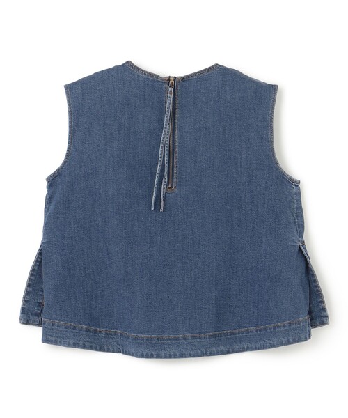 ブラウス シャツ 「UVカット/遮熱」UNFILO DENIM LIGHT ノースリーブブラウス レディース UNFILO ブラウス シャツ 「UVカット/遮熱」UNFILO DENIM LIGHT