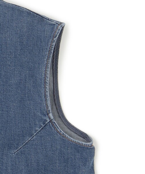 ブラウス シャツ 「UVカット/遮熱」UNFILO DENIM LIGHT ノースリーブブラウス レディース UNFILO ブラウス シャツ 「UVカット/遮熱」UNFILO DENIM LIGHT