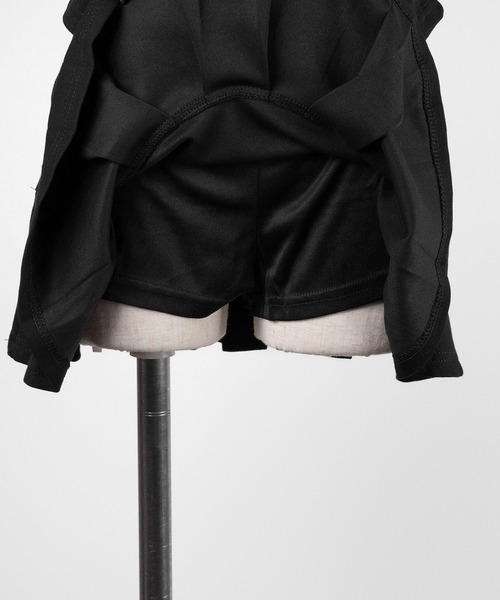 me+em select（ミームセレクト）の「【 ２点セット 】スキッパーネック半袖Ｔシャツ ＆ プリーツミニスカート ワンホンセットアップ　／ skipper neck short sleeve  T-shirt & pleated mini skirt wanghong setup ※※（セットアップ・レディース・グレー/ホワイト/ブラック・MEDIUM/SMALL）」の18枚目の写真