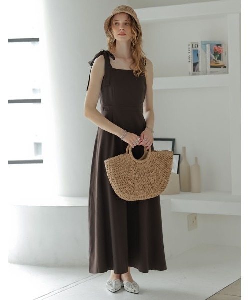 タイムセール美品Sサイズregleam リグリーム人気ベージュワンピース REAL STYLE（ファッション） ワンピース レディース 秋 夏