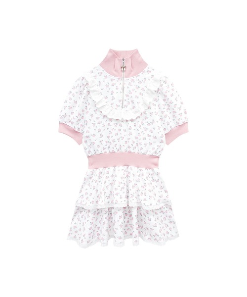 セール】花柄ハーフジップワンピース（ワンピース）｜Honey Cinnamon