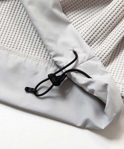 meanswhile（ミーンズワイル）の「SOLOTEX Waffle S/S Tee（Tシャツ/カットソー・メンズ・オフホワイト/ネイビー/ベージュ系その他・2(M)/3(L)/4(XL)/1(S)）」の9枚目の写真