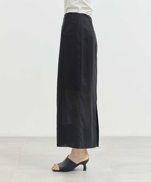ZOZOTOWN限定》【Louren/ローレン】sheer cocoon skirt/シアー