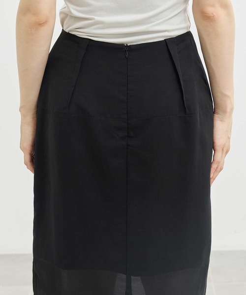 louren　ローレン　cut jacquard cocoon skirt louren cut jacquard cocoon skirt ローレン（最終値下げ