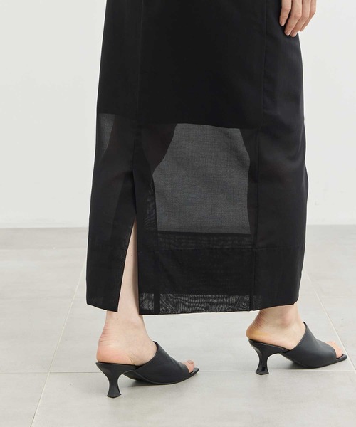 louren　ローレン　cut jacquard cocoon skirt cut jacquard cocoon skirt – louren store