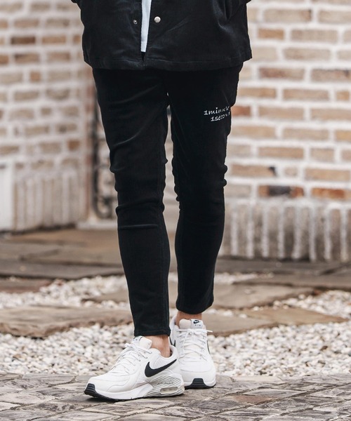 1minute 1second（ワンミニットワンセカンド）の「mp13840-corduroy pants with cursive embroidery コーデュロイパンツ（その他パンツ・メンズ・ブラック/グレー・S/M/L/XL）」の17枚目の写真