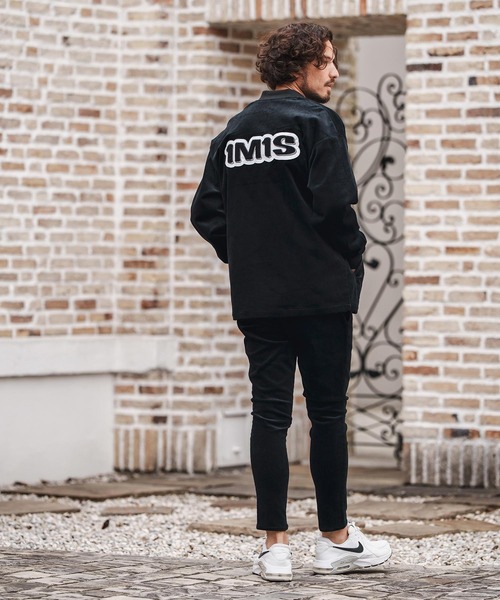 1minute 1second（ワンミニットワンセカンド）の「mp13840-corduroy pants with cursive embroidery コーデュロイパンツ（その他パンツ・メンズ・ブラック/グレー・S/M/L/XL）」の22枚目の写真