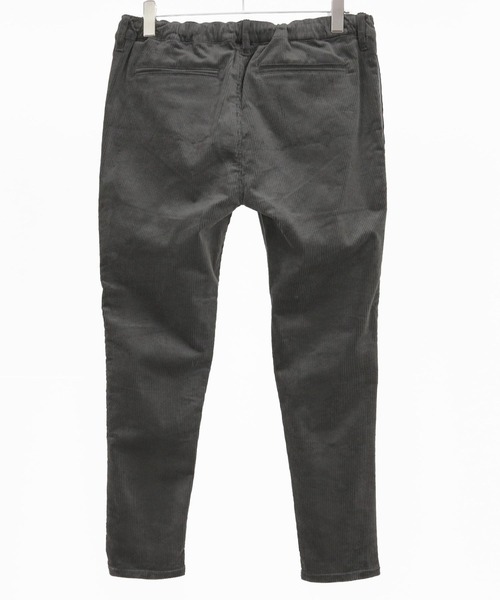 1minute 1second（ワンミニットワンセカンド）の「mp13840-corduroy pants with cursive embroidery コーデュロイパンツ（その他パンツ・メンズ・ブラック/グレー・S/M/L/XL）」の7枚目の写真