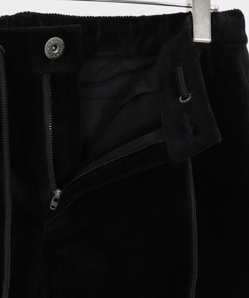 1minute 1second（ワンミニットワンセカンド）の「mp13840-corduroy pants with cursive embroidery コーデュロイパンツ（その他パンツ・メンズ・ブラック/グレー・S/M/L/XL）」の11枚目の写真