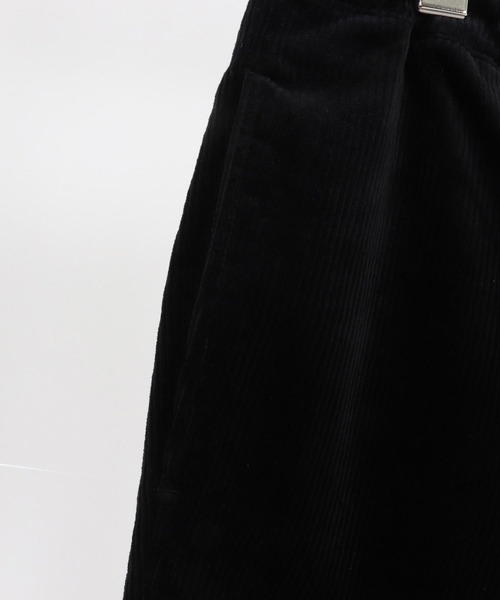 1minute 1second（ワンミニットワンセカンド）の「mp13840-corduroy pants with cursive embroidery コーデュロイパンツ（その他パンツ・メンズ・ブラック/グレー・S/M/L/XL）」の12枚目の写真