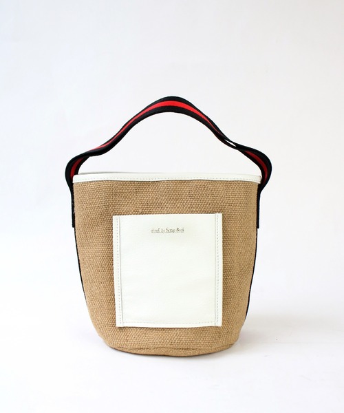Scrap Book（スクラップブック）の「【atneK by Scrap Book】ラインリネンミニトートバッグ（かごバッグ・レディース・ナチュラル・FREE）」の9枚目の写真