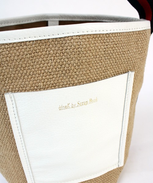 Scrap Book（スクラップブック）の「【atneK by Scrap Book】ラインリネンミニトートバッグ（かごバッグ・レディース・ナチュラル・FREE）」の6枚目の写真